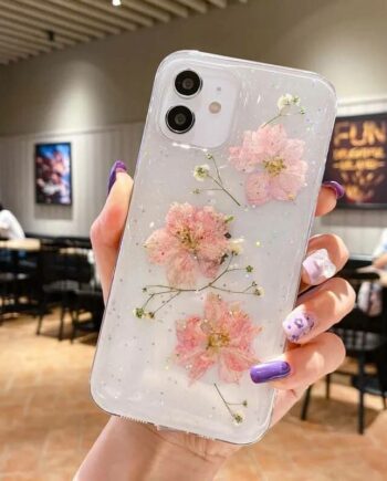 Pressed Pink Sakura Flower iPhone Case