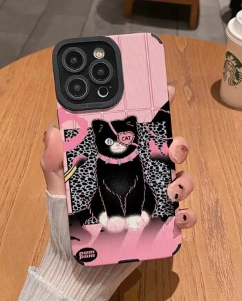 Cute Pink Cat Phone Case