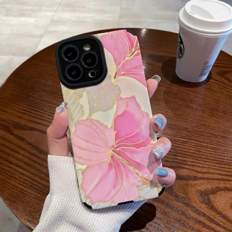 Pink Tropical Hibiscus Flower iPhone Case