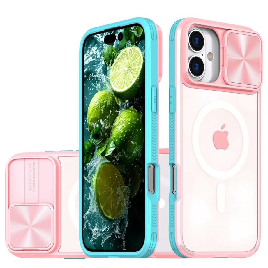 Sliding Camera Lens Protector Phone Case for iPhone 16 Series