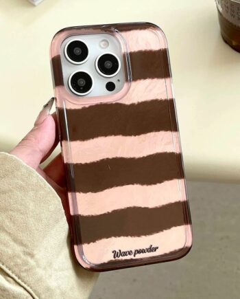 Wave Powder Striped Case for iPhone Series