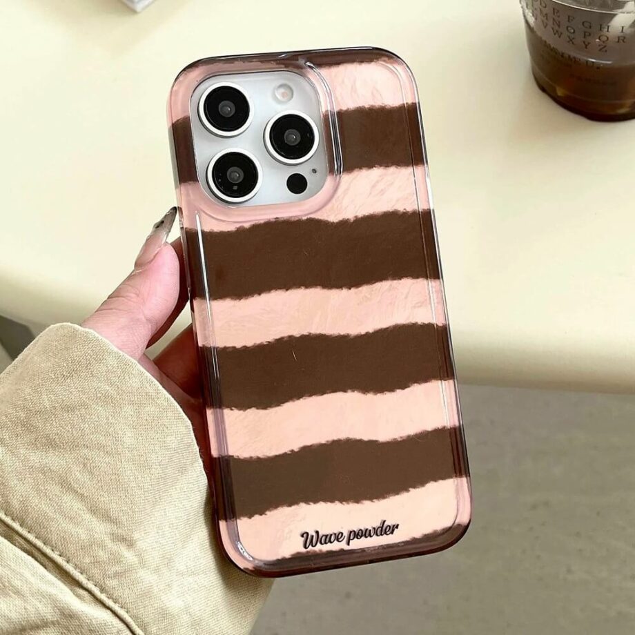 Wave Powder Striped Case for iPhone Series