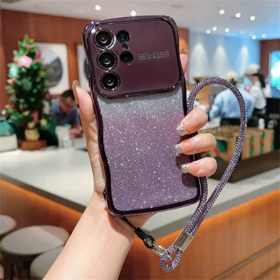 Glitter Gradient Phone Case - Purple