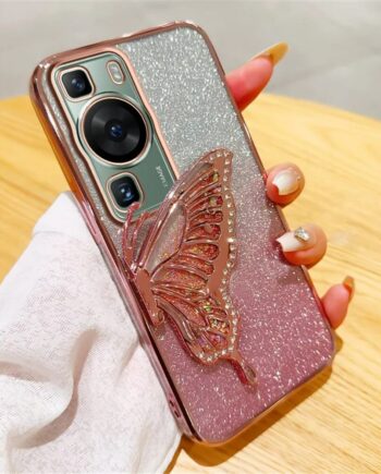 Gradient Glitter Bling Butterfly Case for Huawei Phones