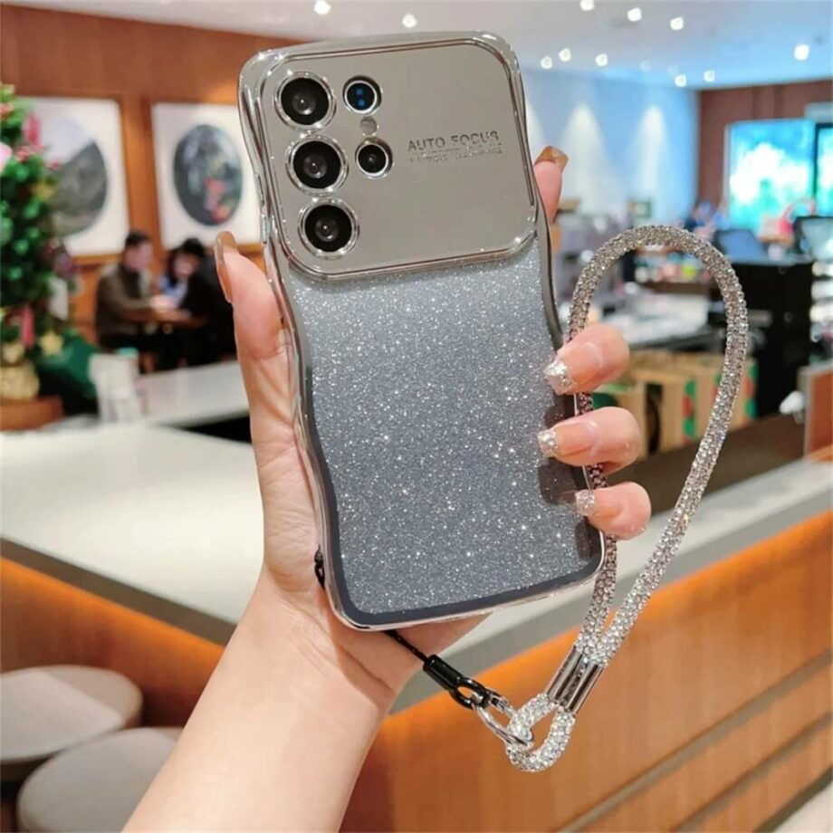 Silver Glitter Gradient Phone Case