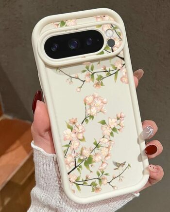 Pink Cherry Blossom Phone Case for Google Pixel 8, 9 Series