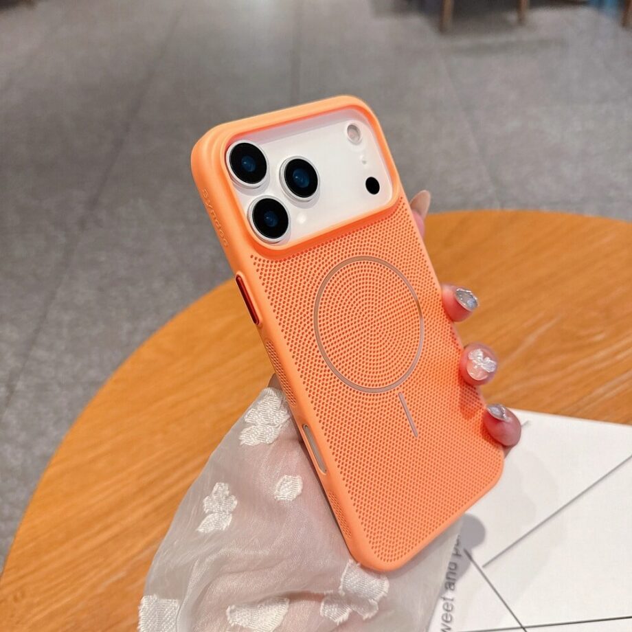 Orange Cooling Mesh Magnetic iPhone Case