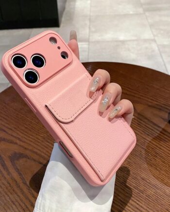 PU Leather Wallet Case with Card Pocket for iPhone 17 Series