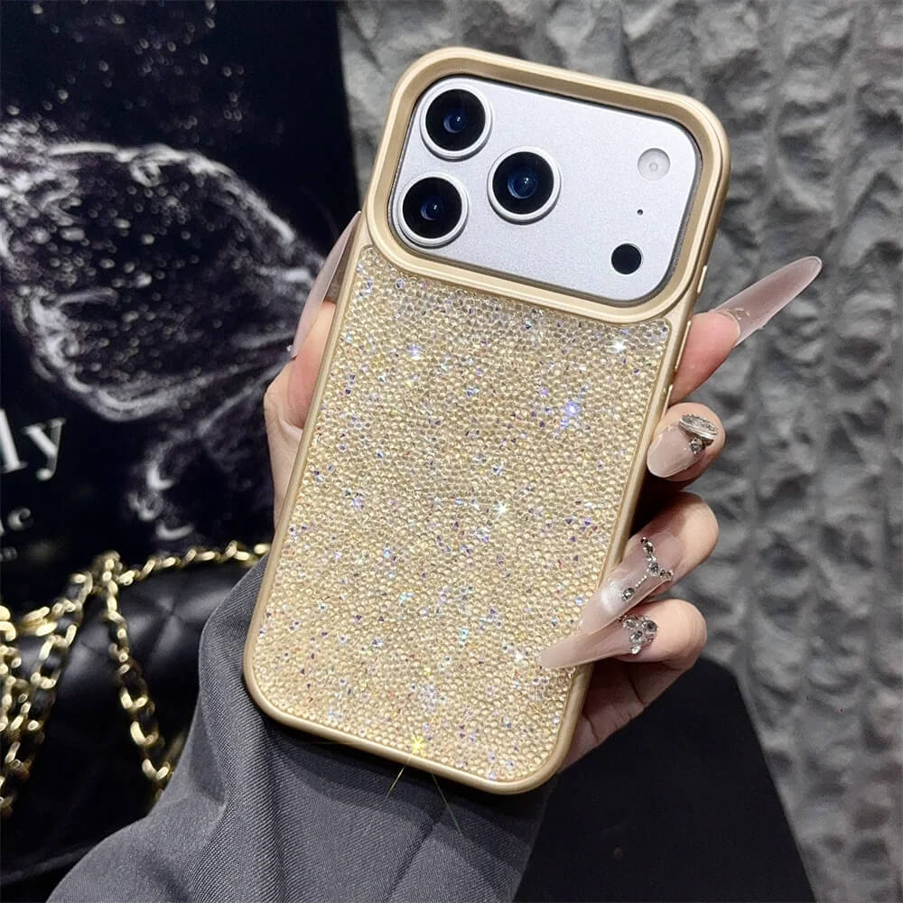 Gold Full Glitter Rhinestone Sparkle iPhone Case Gold Full Glitter Rhinestone Sparkle iPhone Case