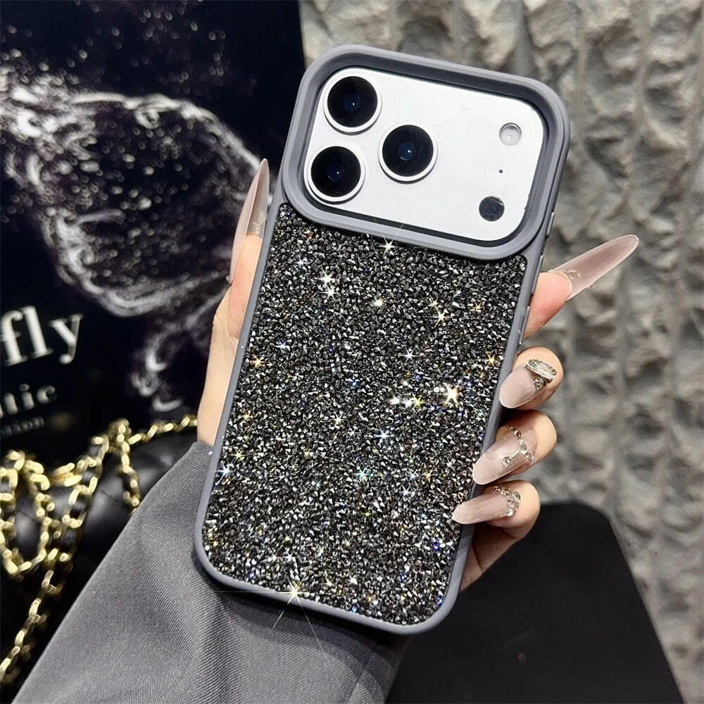 Gray Full Glitter Rhinestone Sparkle iPhone Case Gray Full Glitter Rhinestone Sparkle iPhone Case