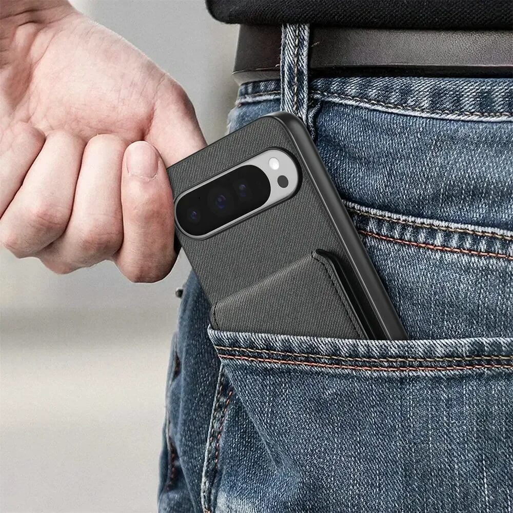 Magnetic RFID Wallet Stand Leather Case for Pixel 9, 10 Series (2)