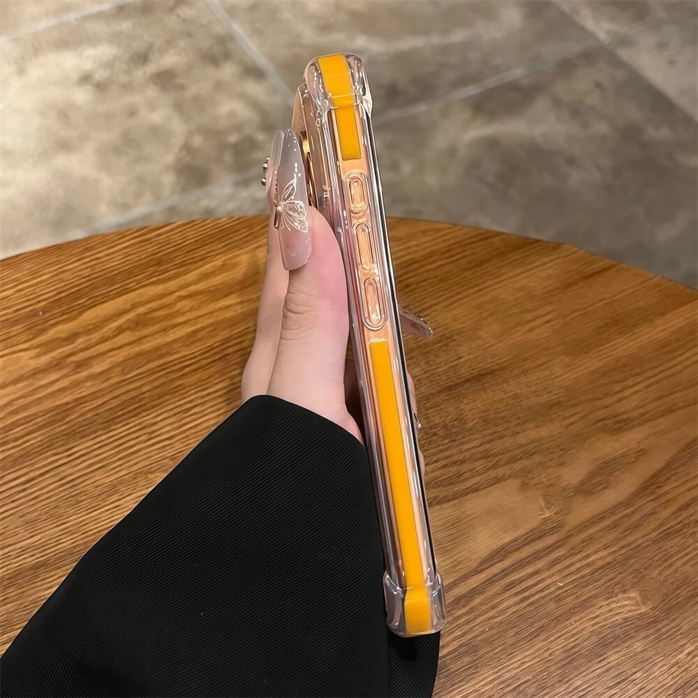 Shockproof Clear Acrylic iPhone Case With Airbag Corners (4) Shockproof Clear Acrylic iPhone Case With Airbag Corners (4)