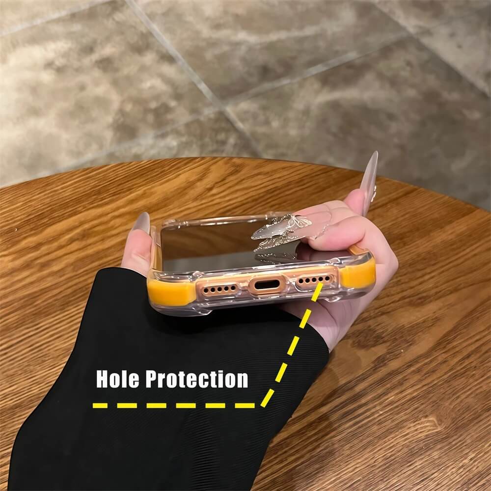 Shockproof Clear Acrylic iPhone Case With Airbag Corners (5) Shockproof Clear Acrylic iPhone Case With Airbag Corners (5)