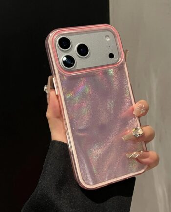 Soft Gradient Aurora Glitter iPhone Case