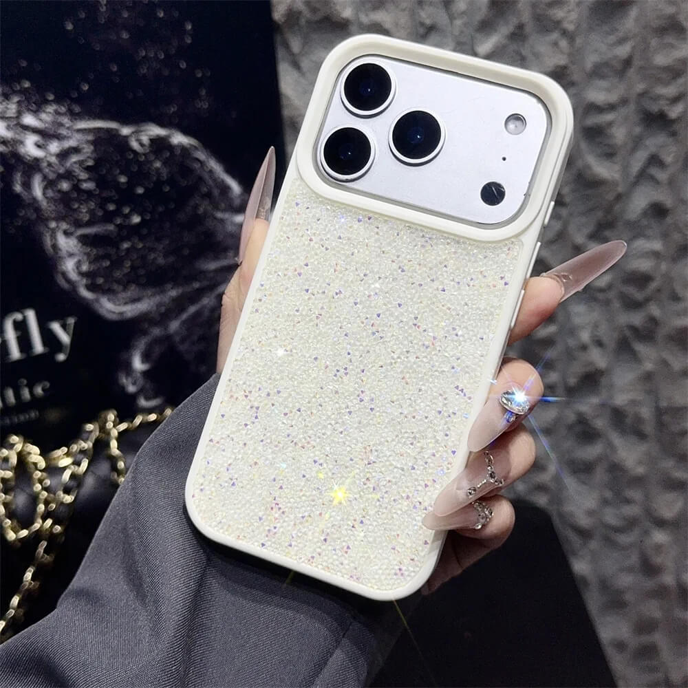 White Full Glitter Rhinestone Sparkle iPhone Case White Full Glitter Rhinestone Sparkle iPhone Case