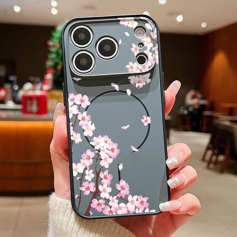 Black Cherry Blossom MagSafe Compatible iPhone Case Black Cherry Blossom MagSafe Compatible iPhone Case