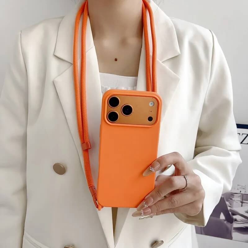 Candy Color Silicone Crossbody Cord Case for iPhone 17 Models (2)