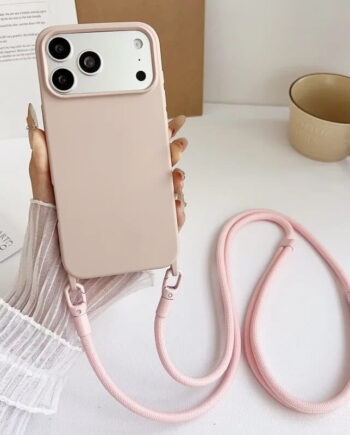Candy Color Silicone Crossbody Cord Case for iPhone 17 Models
