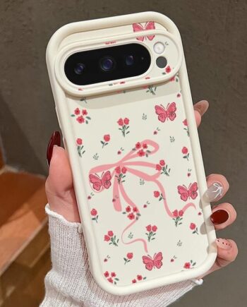 Floral Bow Butterfly Case for Google Pixel 9 and 10 Series