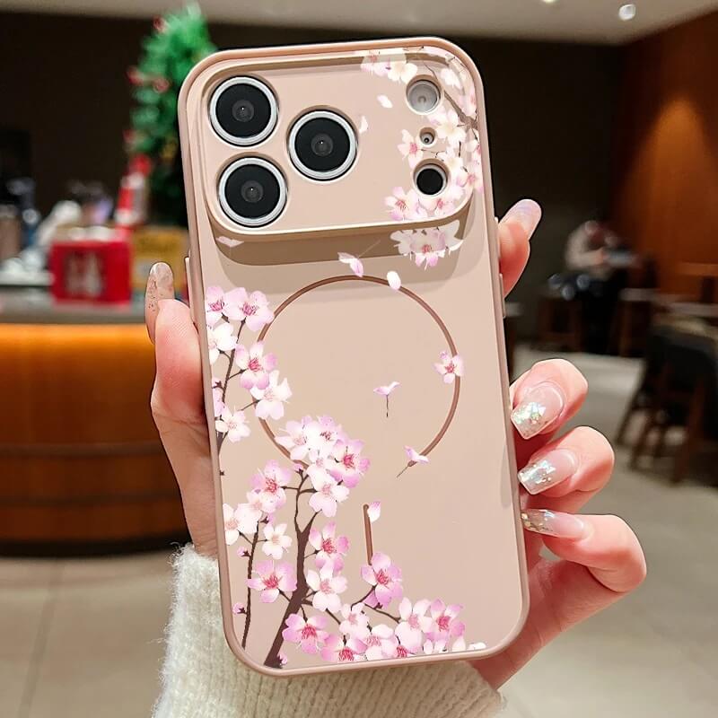 Gold Cherry Blossom MagSafe Compatible iPhone Case Gold Cherry Blossom MagSafe Compatible iPhone Case
