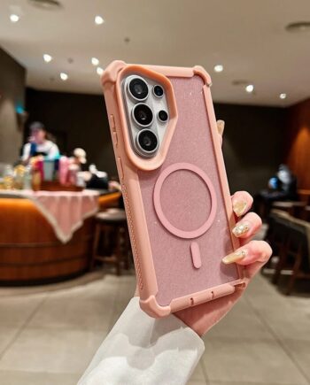 Glitter Magnetic Shockproof Bumper Case for Samsung Galaxy S26 Series