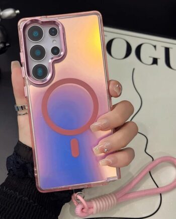 MagSafe Gradient Wrist Strap Case for Samsung Galaxy Series