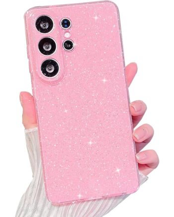 Pink Girly Bling Glitter Gloss Case for Samsung Galaxy S26 Series