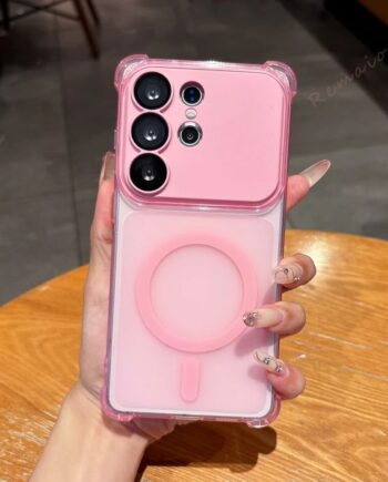 Candy Color Matte Magnetic Samsung Case with Airbag Corners