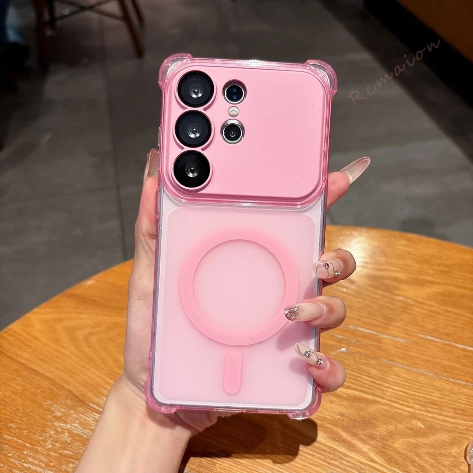 Candy Color Matte Magnetic Samsung Case with Airbag Corners Candy Color Matte Magnetic Samsung Case with Airbag Corners