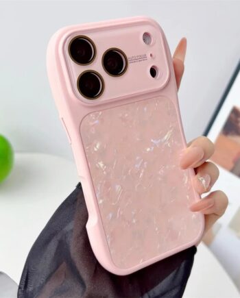 Iridescent Pearl Flake iPhone Case with Camera Lens Cover