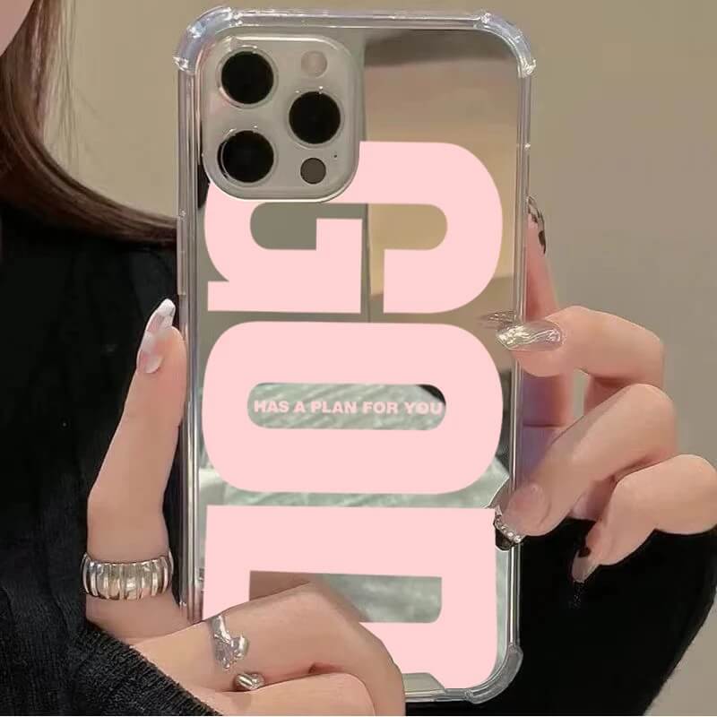 God Has a Plan for You Pink Mirror Case for iPhones God Has a Plan for You Pink Mirror Case for iPhones