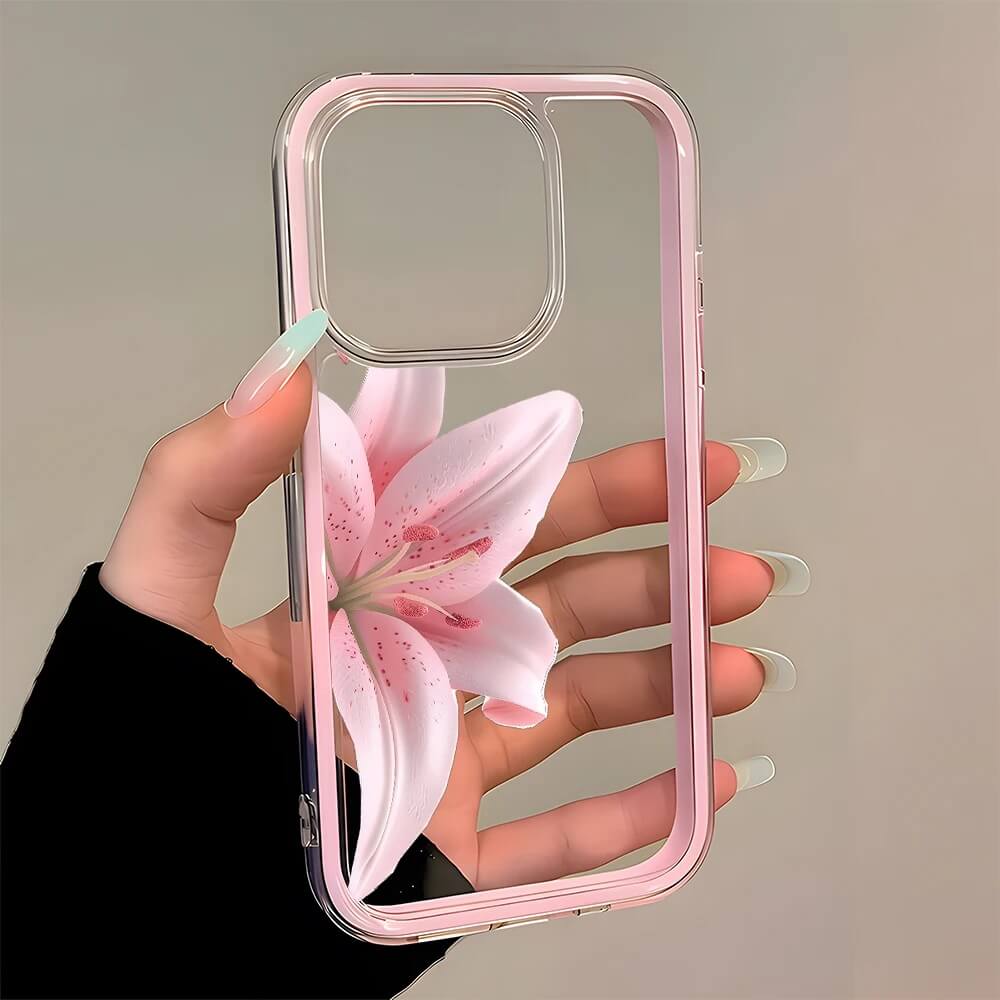 Pink Lily Clear Phone Case Pink Lily Clear Phone Case