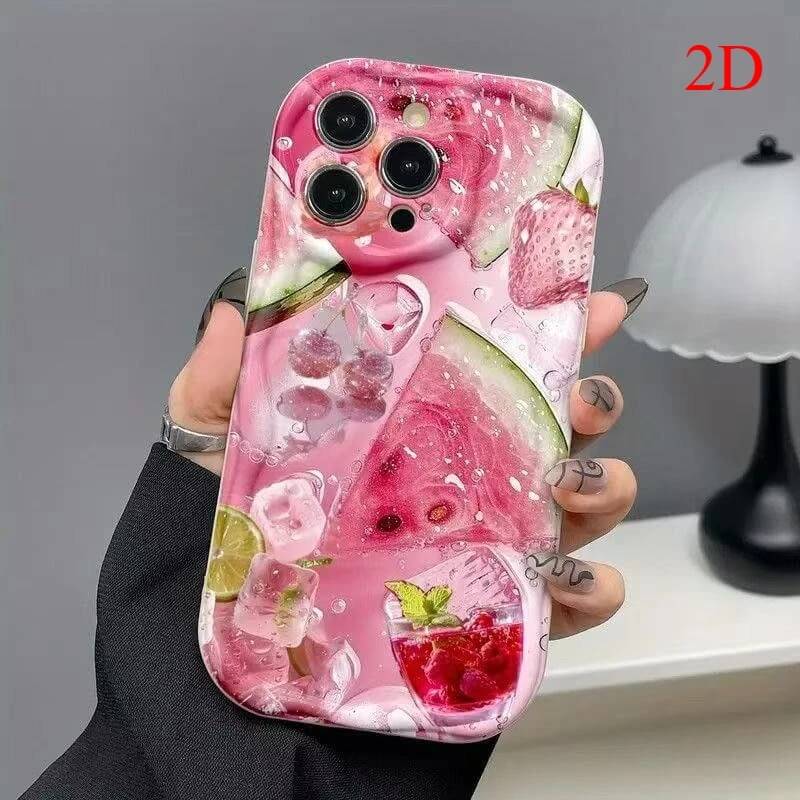 Pink Watermelon Iced Drink Collage Case for iPhones Pink Watermelon Iced Drink Collage Case for iPhones