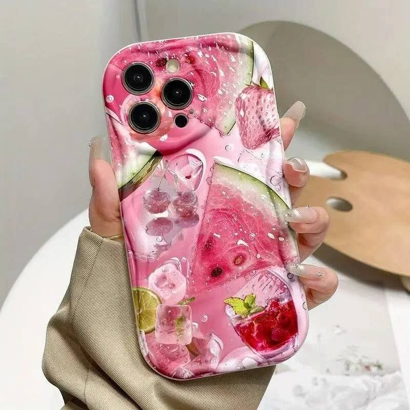 Pink Watermelon Iced Drink Collage iPhone Case Pink Watermelon Iced Drink Collage iPhone Case