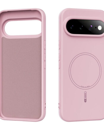 Pink Liquid Silicone Magnetic Wireless Charging Google Pixel Case