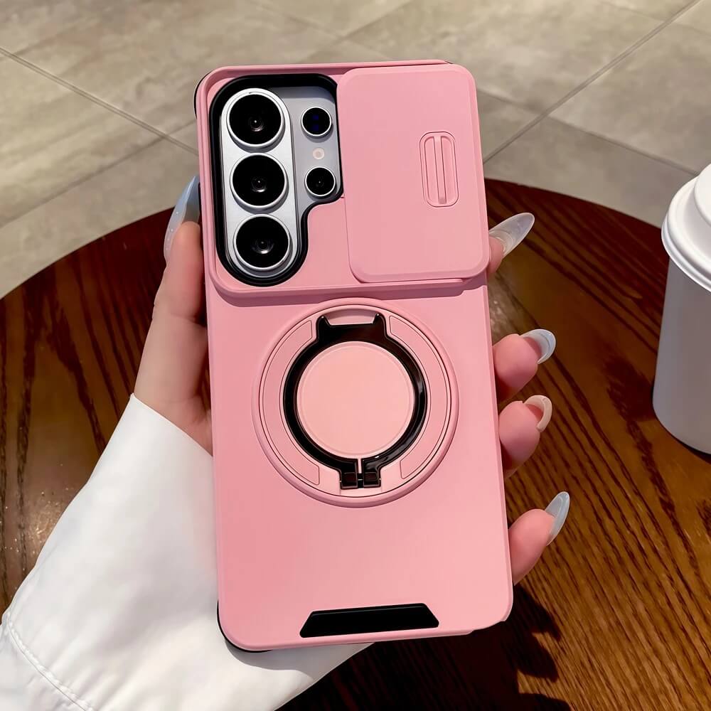 Pink Sliding Camera Cover Armor Phone Case Pink Sliding Camera Cover Armor Phone Case