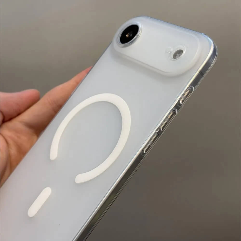 Ultra Thin Frosted Translucent Case with Magnetic Ring Ultra Thin Frosted Translucent Case with Magnetic Ring