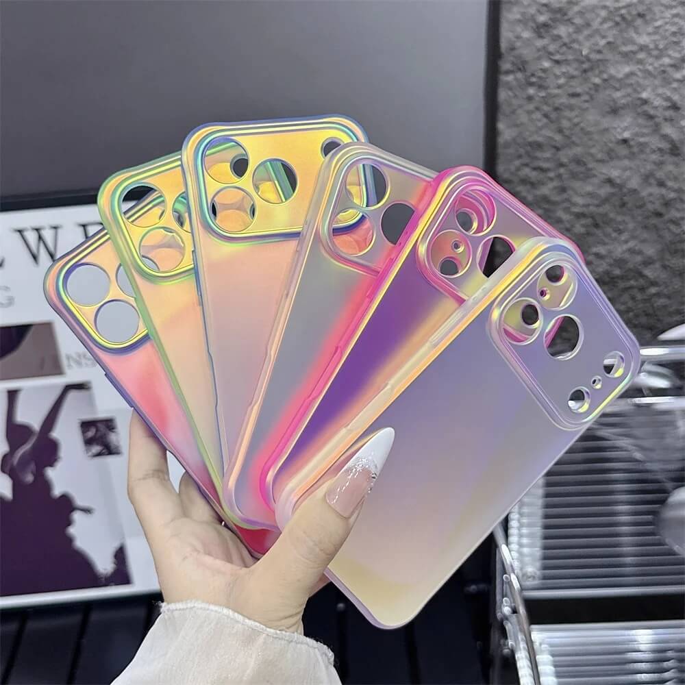 Laser Color Changing Frosted Phone Case Laser Color Changing Frosted Phone Case