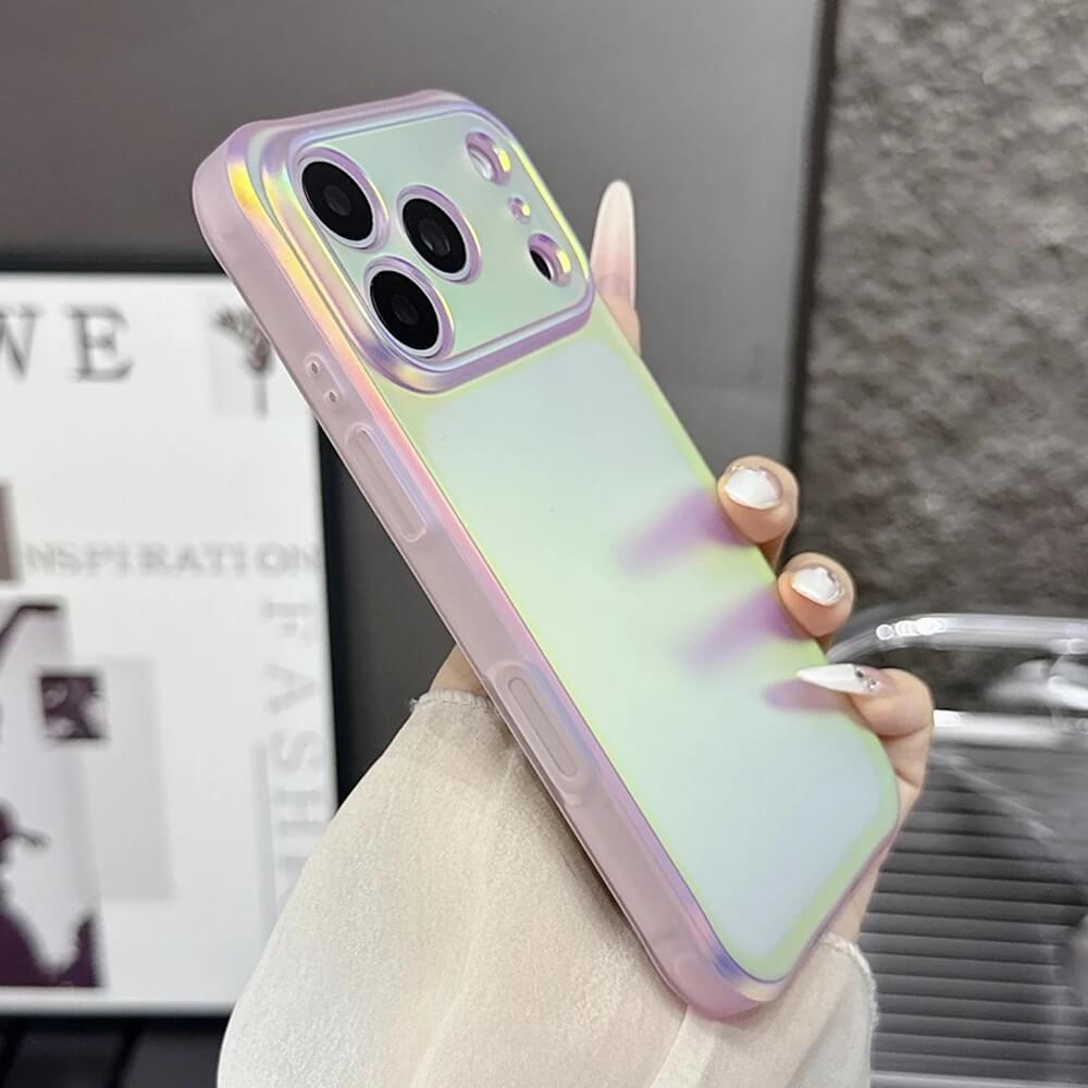 Laser Color Changing Frosted iPhone Case with Full Camera Protection Laser Color Changing Frosted iPhone Case with Full Camera Protection