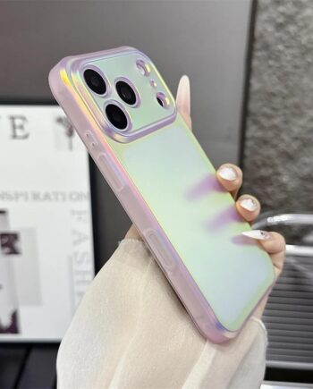 Pink Laser Color Changing Frosted iPhone Case