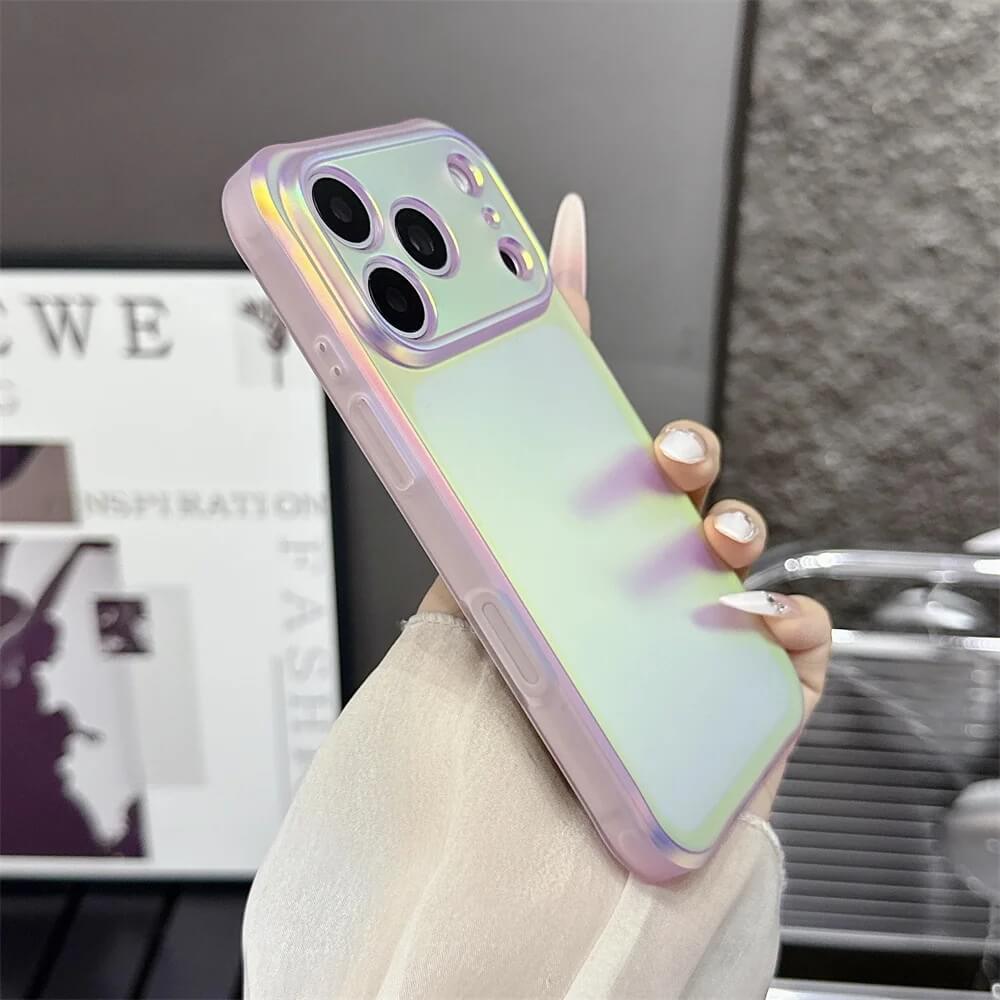 Pink Laser Color Changing Frosted iPhone Case Pink Laser Color Changing Frosted iPhone Case